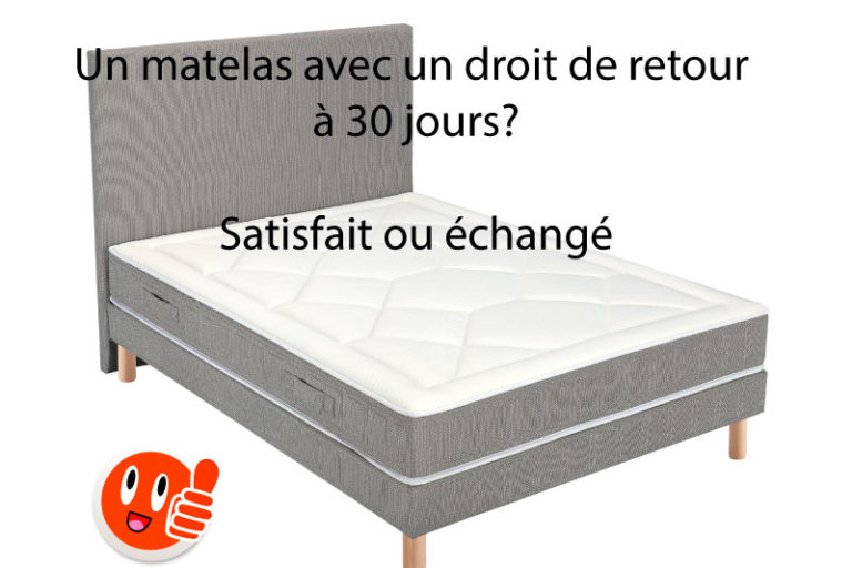 satisfait-ou-echange-matelas Matelas satisfait ou échangé